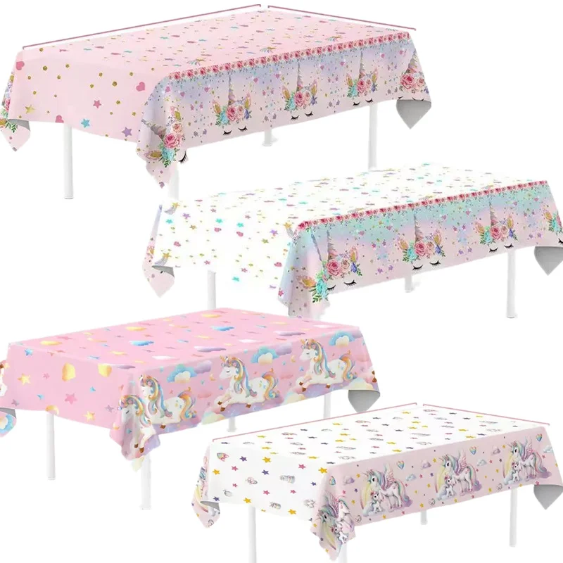 Einhorn Party Einweg Tischdecke Einhorn Geburtstag Party Dekoration Mädchen Einweg Geschirr Tischdecke Mädchen Baby Dusche