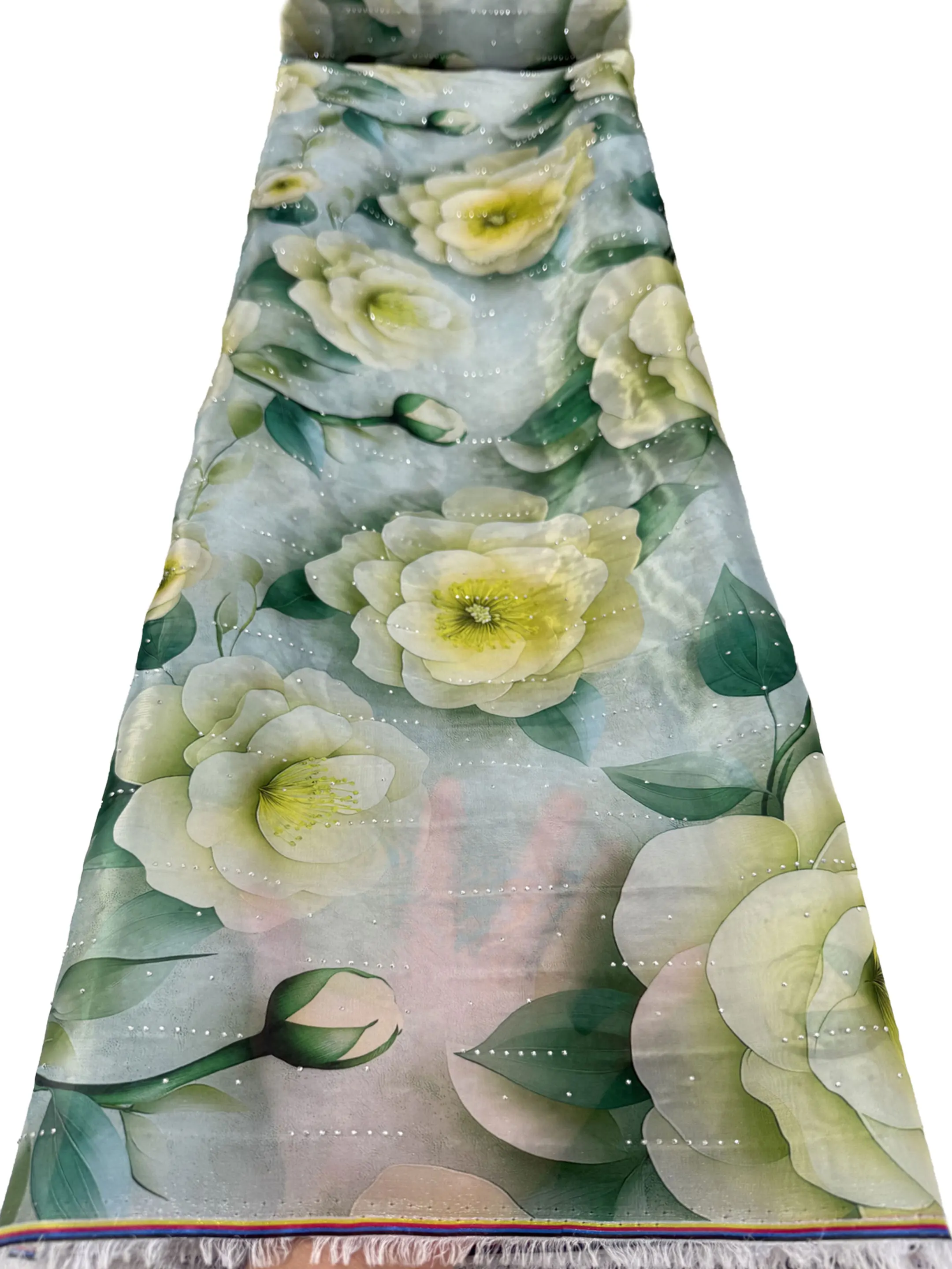 5 Yards French Design Floral P - Textile Sewing Patterns 评论和价格