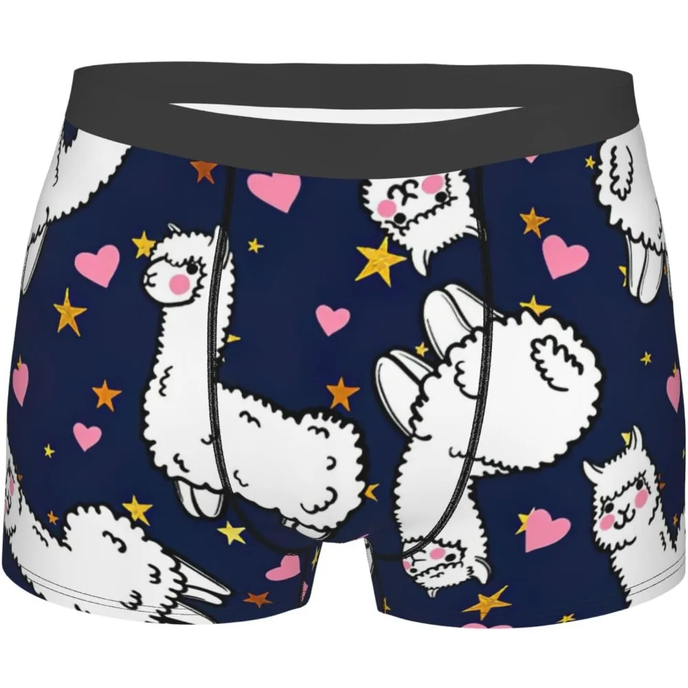 

Camel Red Cordate Print Men'S Underwear Boxer Briefs, Elastic Polyester Soft Comfortable, Multi-Size