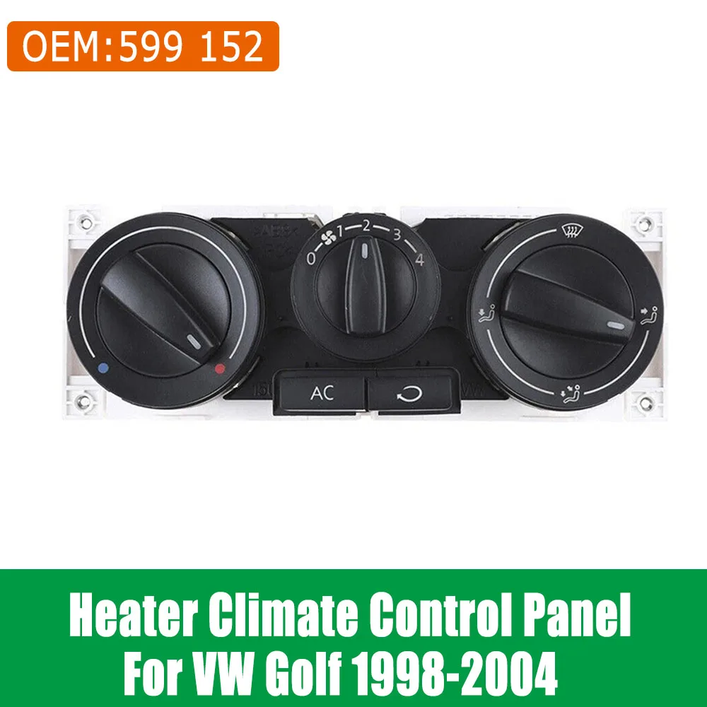 1J0820045F For VW Passat B5 Bora Golf 4 MK4 1998 1999 2000 2001 2002 2003 2004 AC Air Condition Climate Control Switch Panel