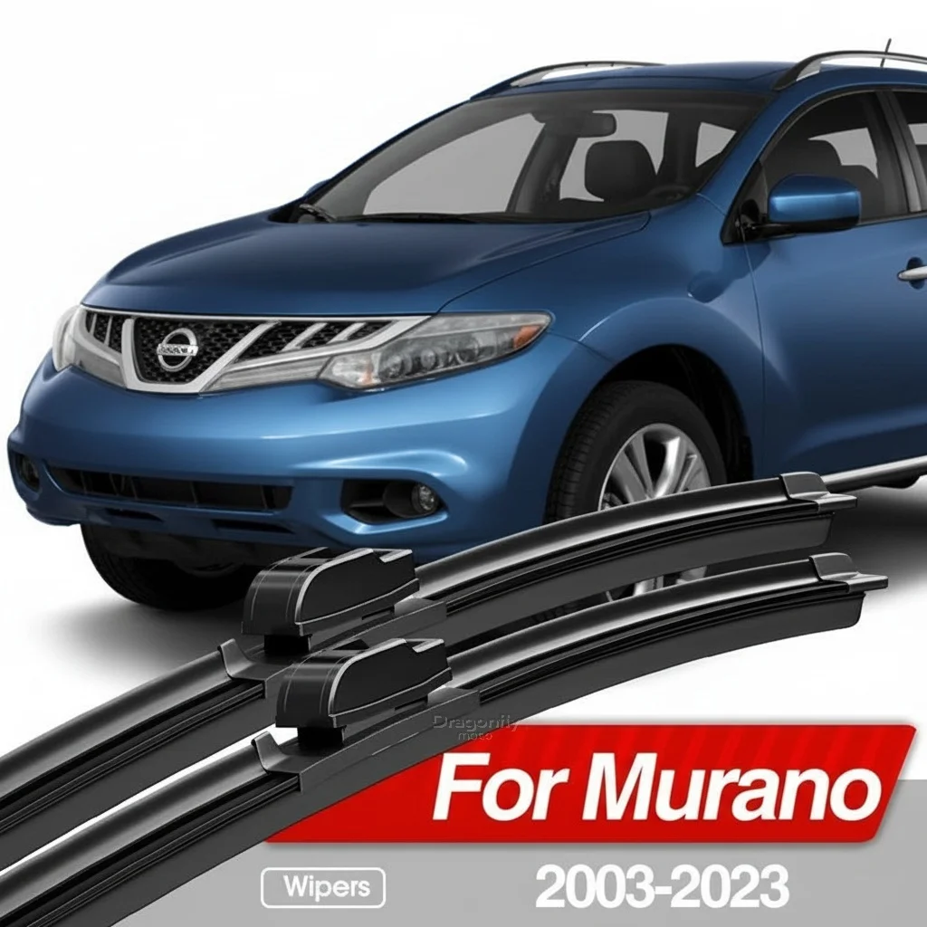 

For Nissan Murano Z50 Z51 Z52 2003-2023 Front Windshield Wiper Blades 2pcs Windscreen Window Accessories 2005 2006 2007 2009