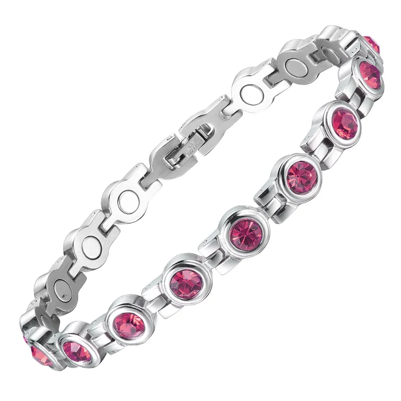 

Fashionable Simple Zirconia Stainless Steel Bracelet for Women Jewelry