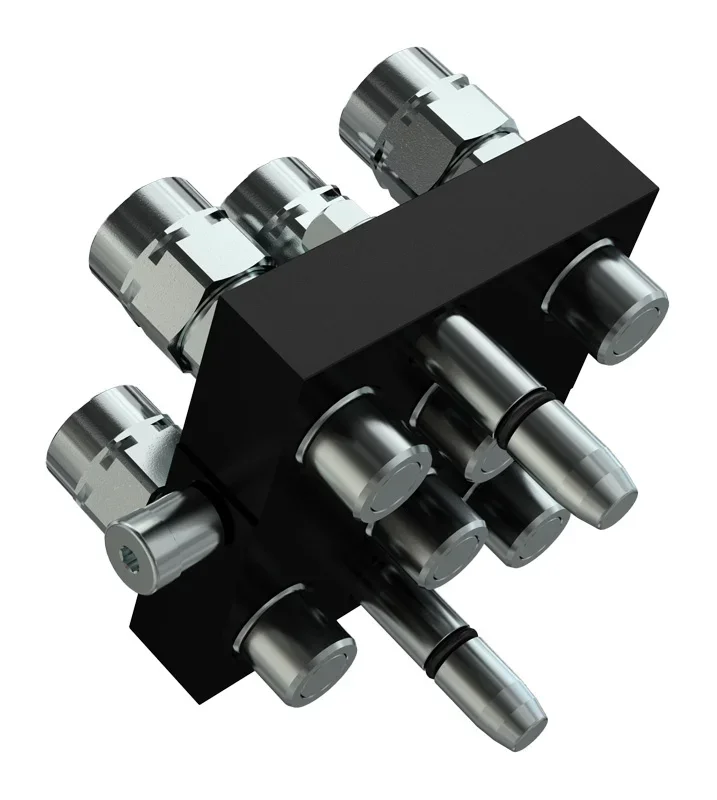 p5065 4 ways modular connection quick coupler to connect all lines at once hydraulic multi coupling