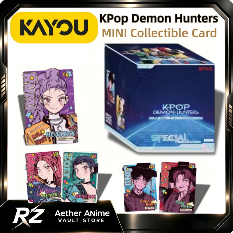 KAYOU Official K-Pop: Demon Hunters MINI Collectible Card Pack Cartoon Rumi Cards Anime Merchandise Sealed Full Box Trendy Toys
