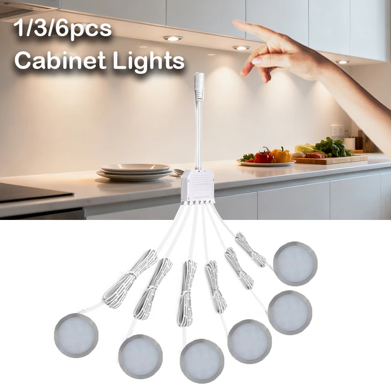 

USB-светильники для установки под шкафом с датчиком движения и взмаха руки, ночник для кухонных шкафов, столов и освещения книг