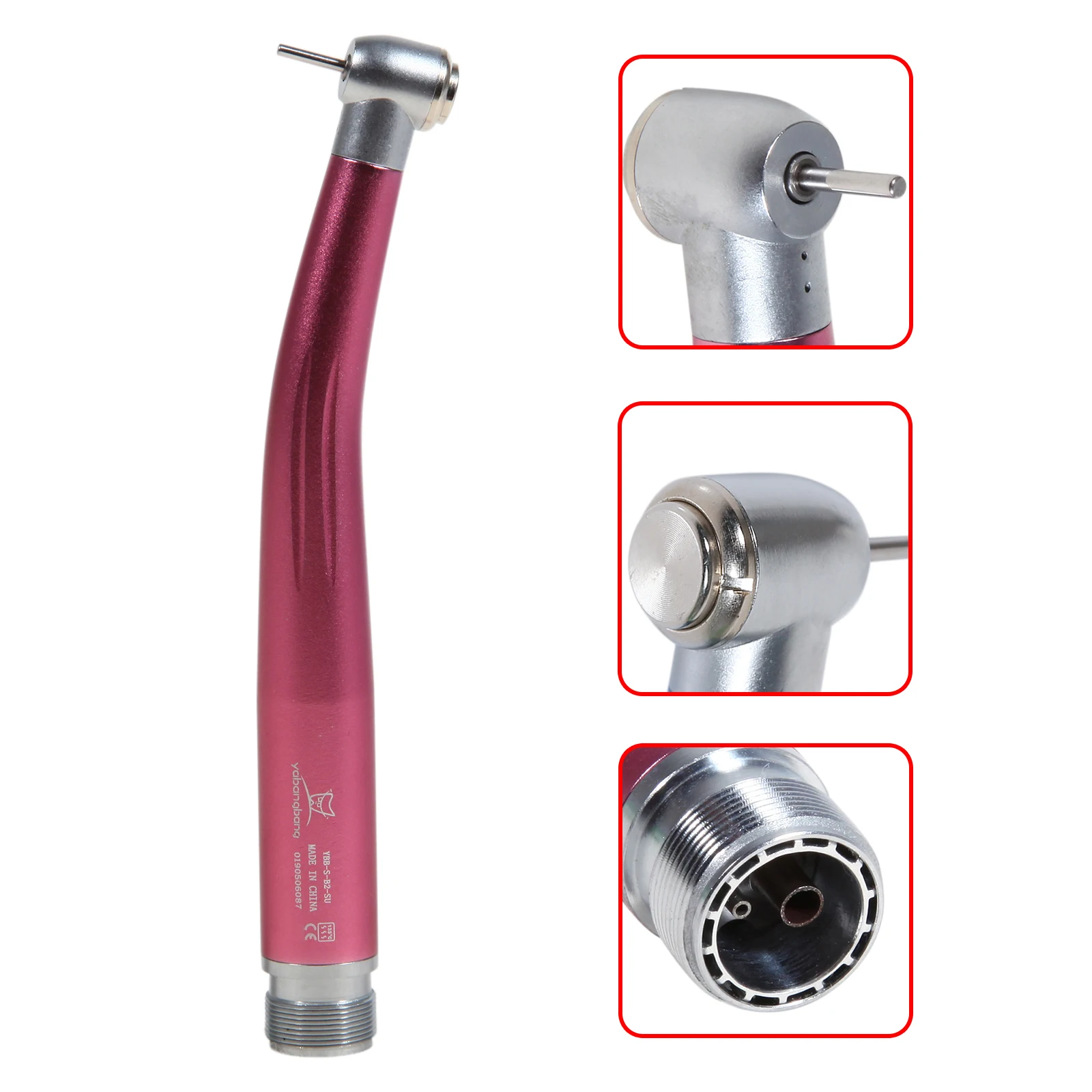 7 Colors Dental High Speed Handpiece Standard & Torque head Push Button FG Bur Single Water Spray Turbine 2 Holes Fit NSK