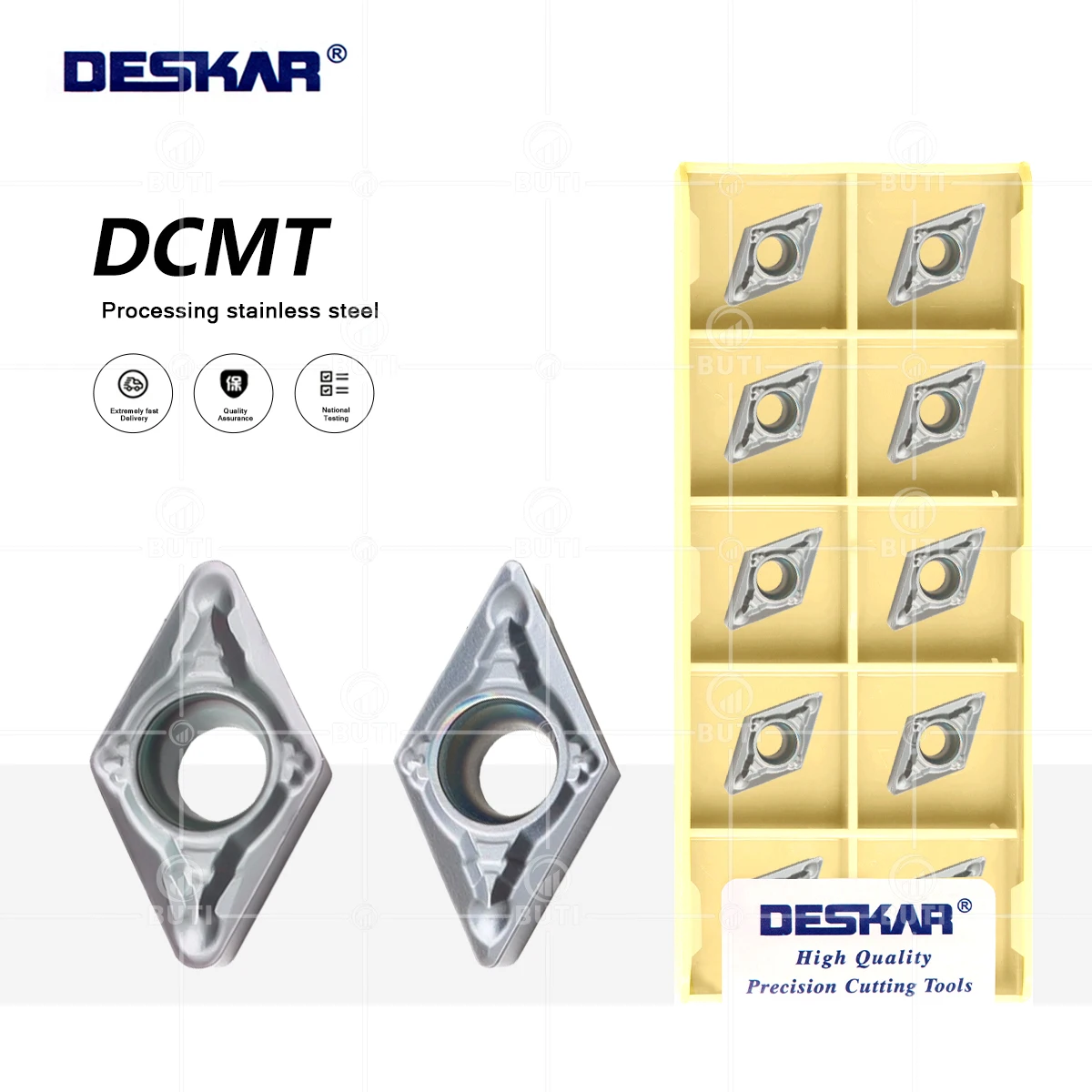 

Токарные пластины DESKAR DCMT070204-MV DCMT070208-MV LF6018, 100% оригинал, серия DCMT, для внутренней обработки нержавеющей стали, ромбовидные