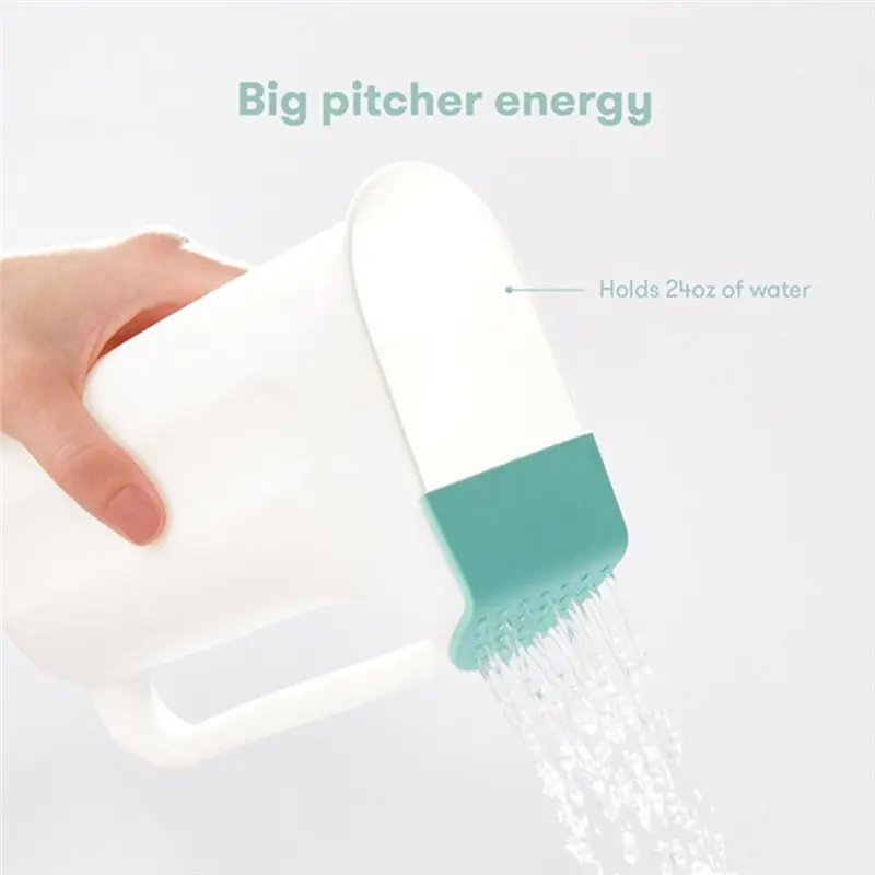 ABFY-Tear-Free Baby Bath Rinse Cup With Handle, Control Flow Shower Head, Removable Rain Shower To Wash Hair And Body