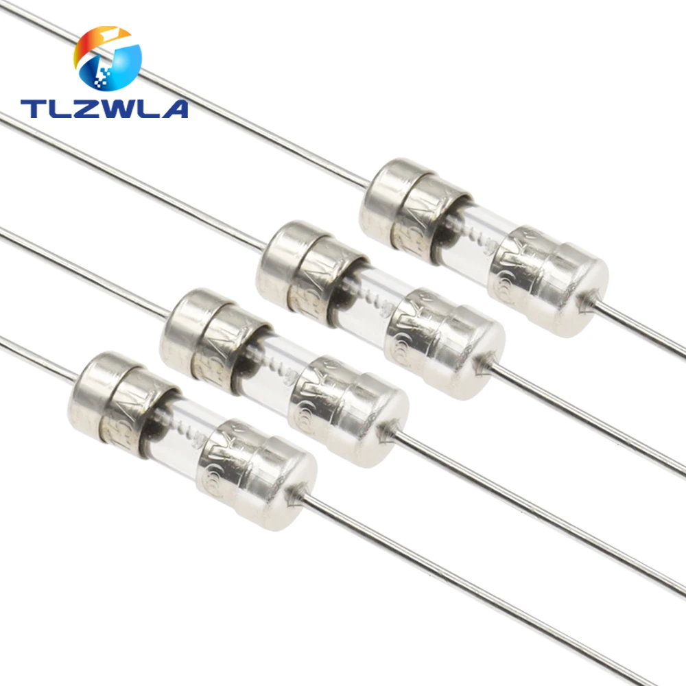 100PCS 3.6*10 Fast-Blow Glass Tube Fuse Fast Break With Pin 3.6X10MM 0.5A 1A 1.5A 2A 3A 3.15A 4A 5A 6.3A 8A 10A AMP 250V