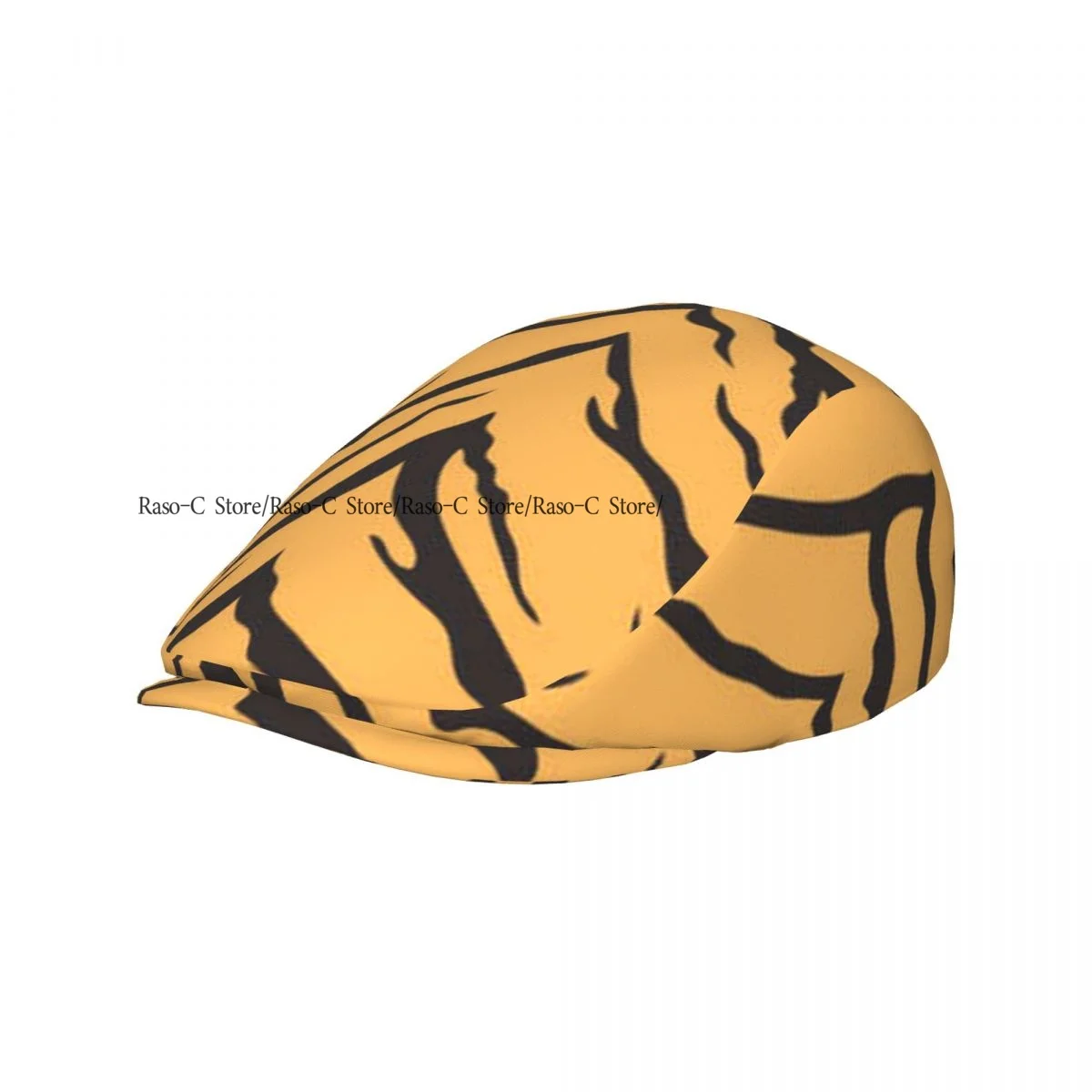 Flat Cap Men Women Newsboy Cap Tiger Skin Texture Driving Bunnet Ivy Hat Bakerboy Hat Spring Summer Boina