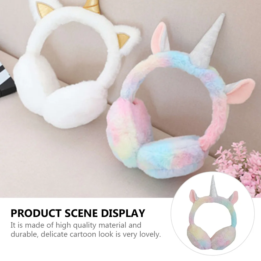 

Ear Protectors Warm Warmer Winter Cover Muff Earmuff Unicorn Muffs for