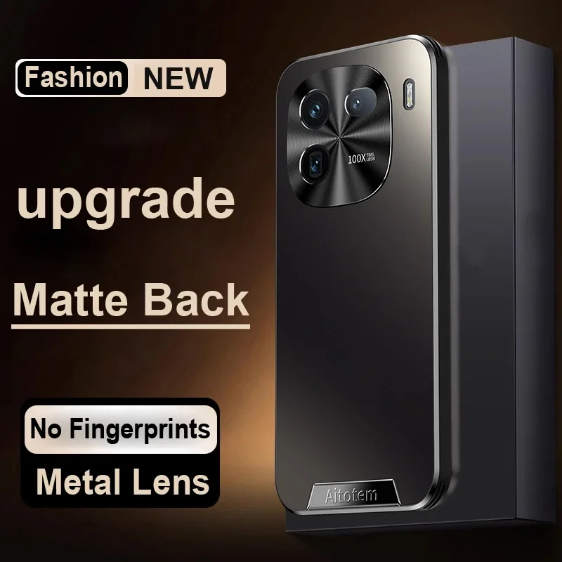 

Matte Back Cover for IQOO 11 12 Shockproof Cases Luxury Metal Lens Protective Anti-scratch Silicone Phone Case Anti-slip Bumper