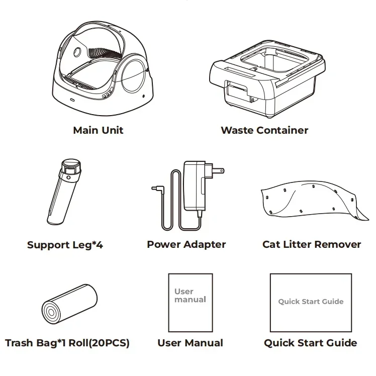 PetPivot Large Automatic Cat Litter Box for Multiple Cats Open-Top Design Safety