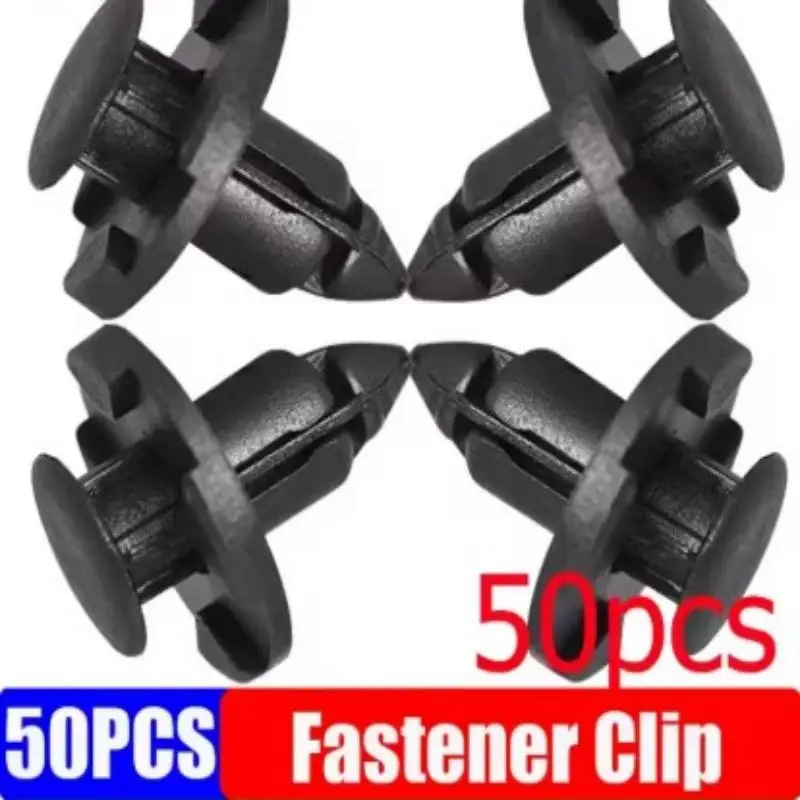 

50 шт./компл., автомобильный бампер, крыло, 8 мм, фиксатор заклепок, пластиковый автомобильный крепеж, зажим для универсальных автомобильных заклепок