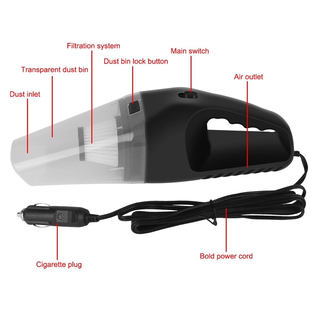 Car Vacuum Cleaner Wet And Dry dual-use Vacuum Cleaner Rechargeable Portable High Super Suction Powerful Handheld Mini Cleaners