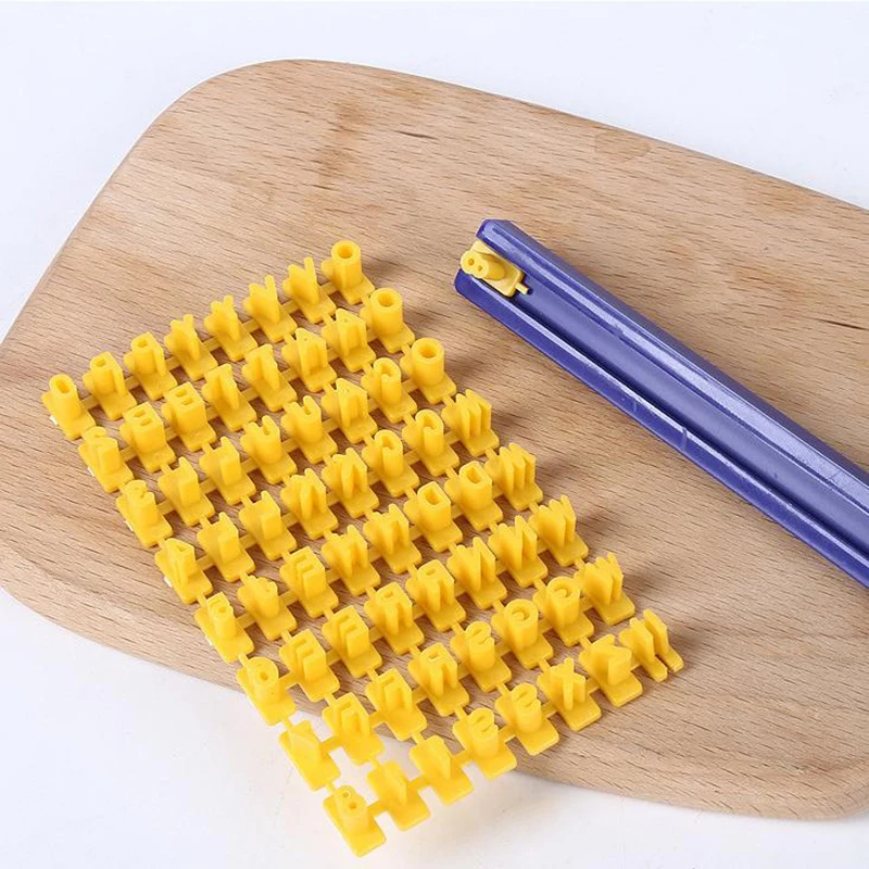 Letter And Number Cookie Mould English Alphanumeric Seal Cookies Mold Name Printing Stamps Reusable Symbol Baking Tools