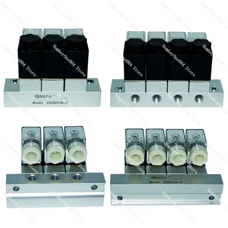 

Pneumatic NC Type with Bus Plate, Single Electric on/off Control, Multi-channel Solenoid Valve Combination.