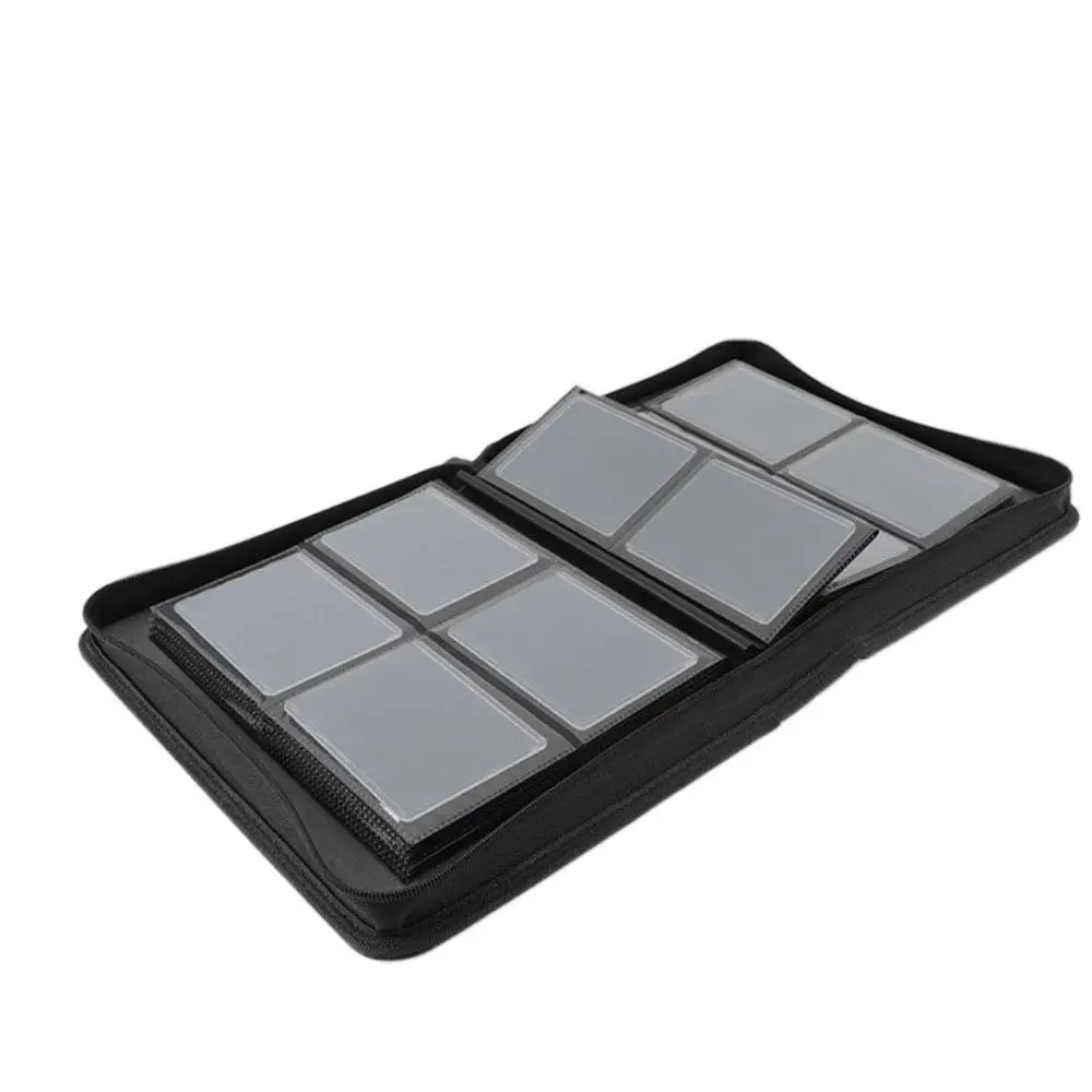 دائم بو Toploader الموثق 4 جيب 112 Toploaders Toploader ألبوم مقاوم للماء جيوب مزدوجة الوجهين بطاقة الألعاب ألبوم أرواق لعب