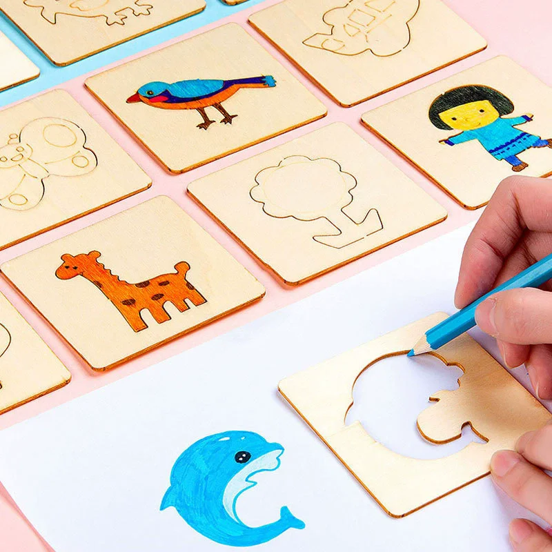Montessori Toys Kids Drawing T - огляд і ціна Kids Education Template