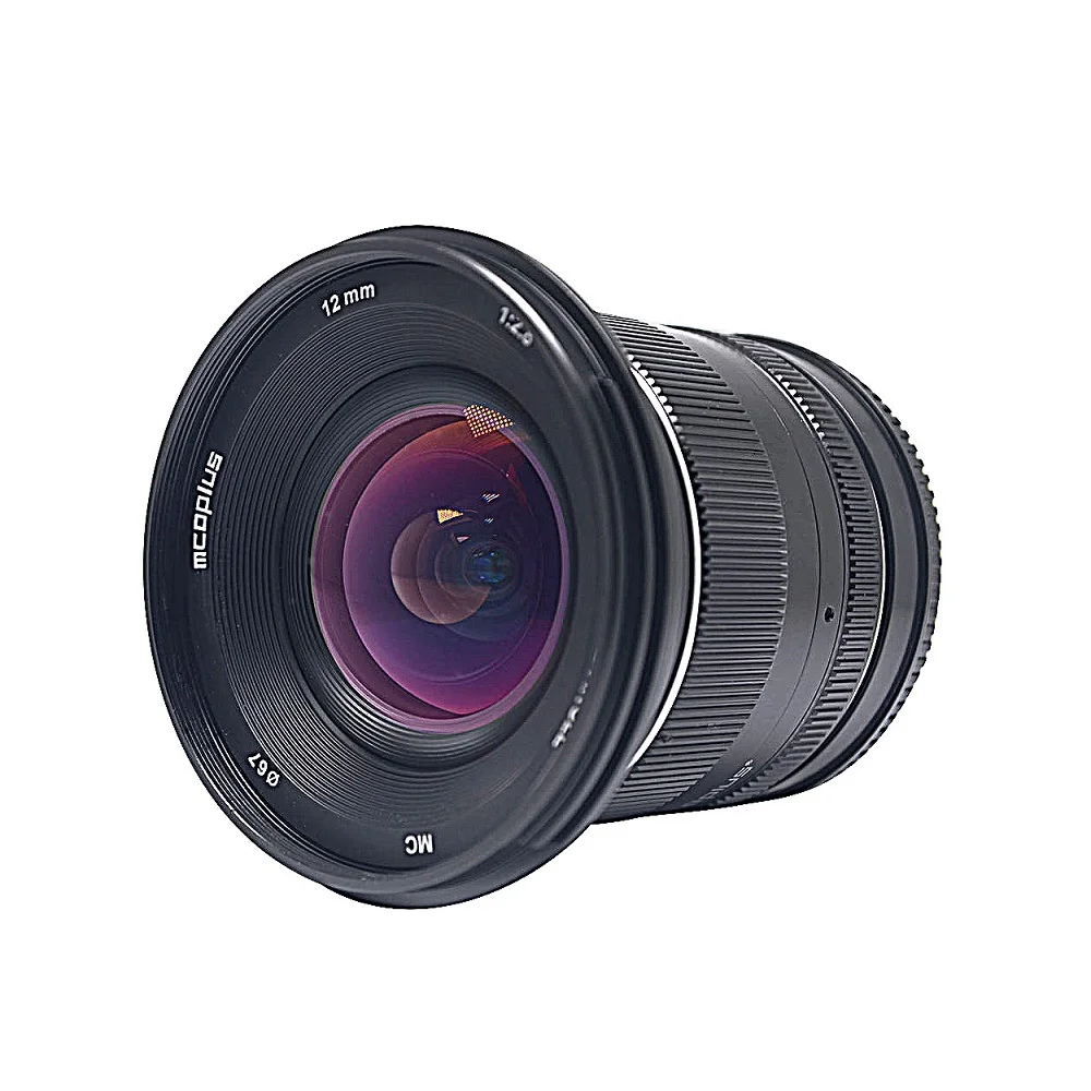 Mcoplus 12mm f2.8 Ultra Grand Angle Partners APS-C d'objectif pour monture EF-M IL EOS Dallas M2 M3 M5 M6 M6II M10 M100 M50 M50 mark ii