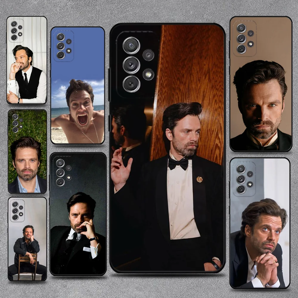 

Sebastian Stan Phone Case For Samsung S25,S24,S21,S22,S23,S30,Ultra,S20,Plus,Fe,Lite,Note,10,9,5G Black Cover