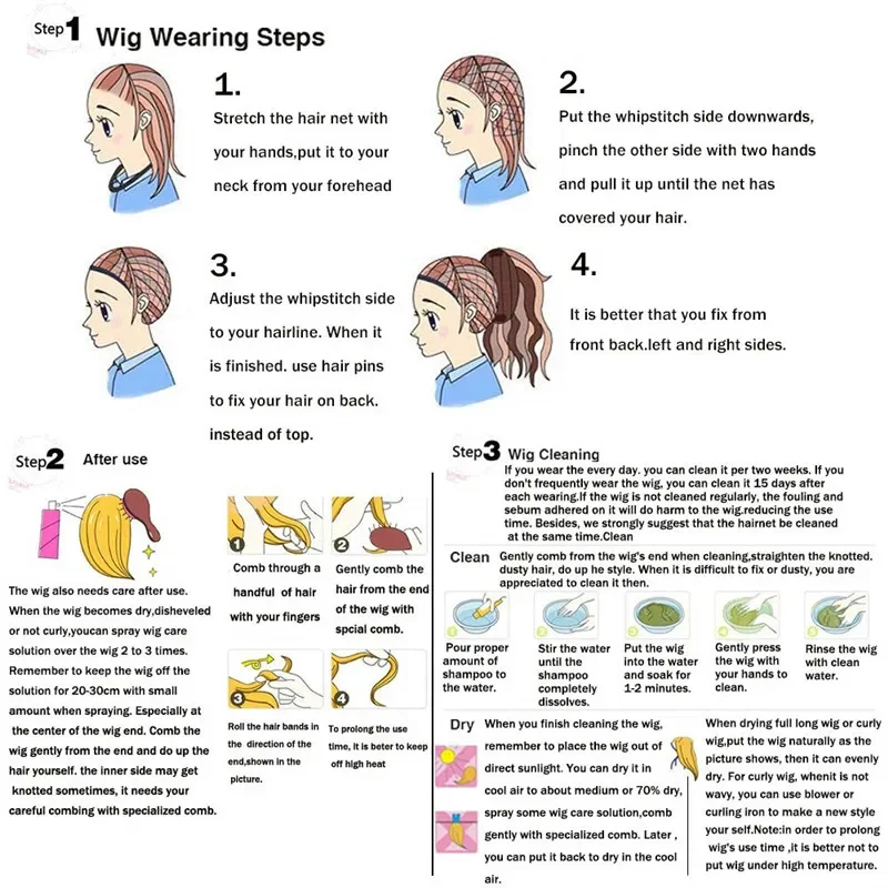 소녀용 블루 코스프레 가발, 할로윈 코스튬 짧은 가발, 독특한 스타일의 애니메이션 가발, 가발 모자, 귀걸이 무료 쌍