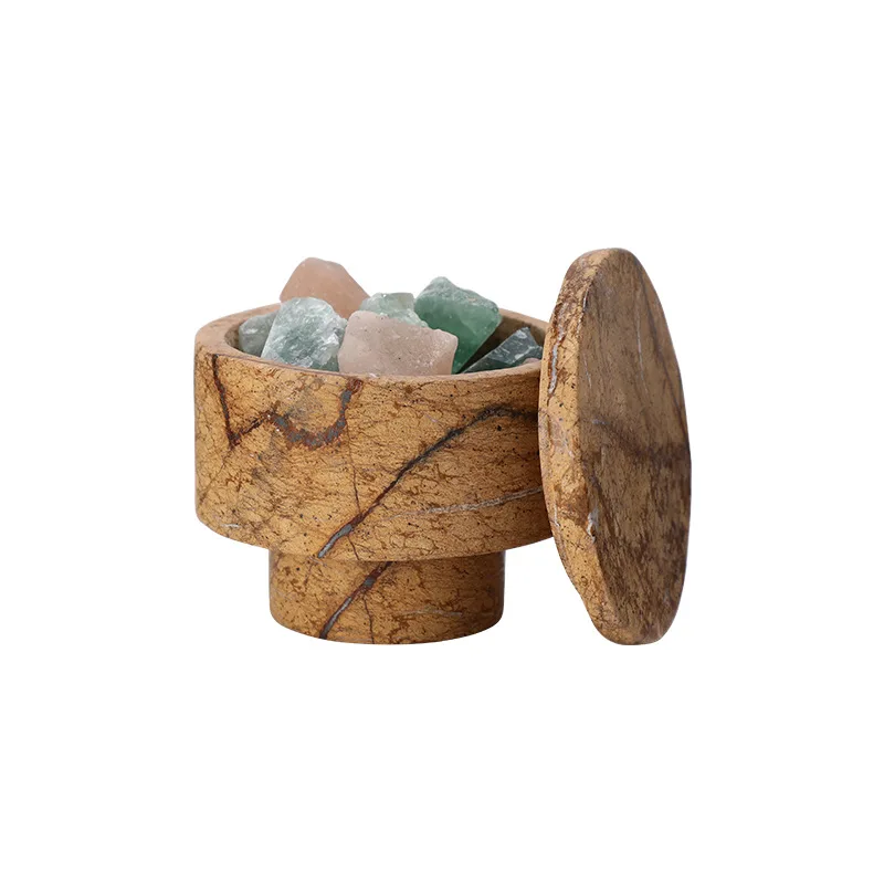 Modern wabi sabi natural stone essential oil diffuser stone ornament cross-border home living room bar desktop creative