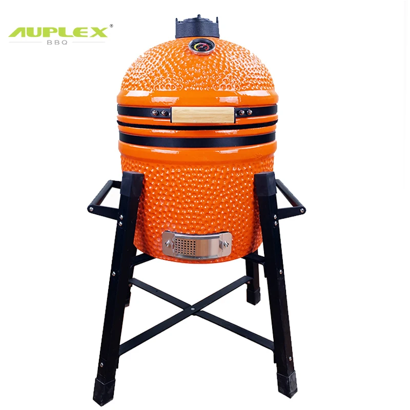 Auplex Vertical Kamado 15-Inch Portable Charcoal BBQ Smoker Grill Outdoor Big EGG Wholesale Grill