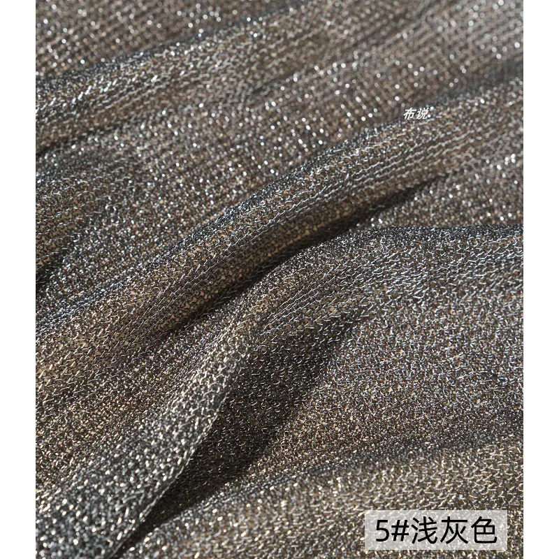 Light Gray Metallic Thread Fab - огляд і ціна Crystal Mesh Fabric