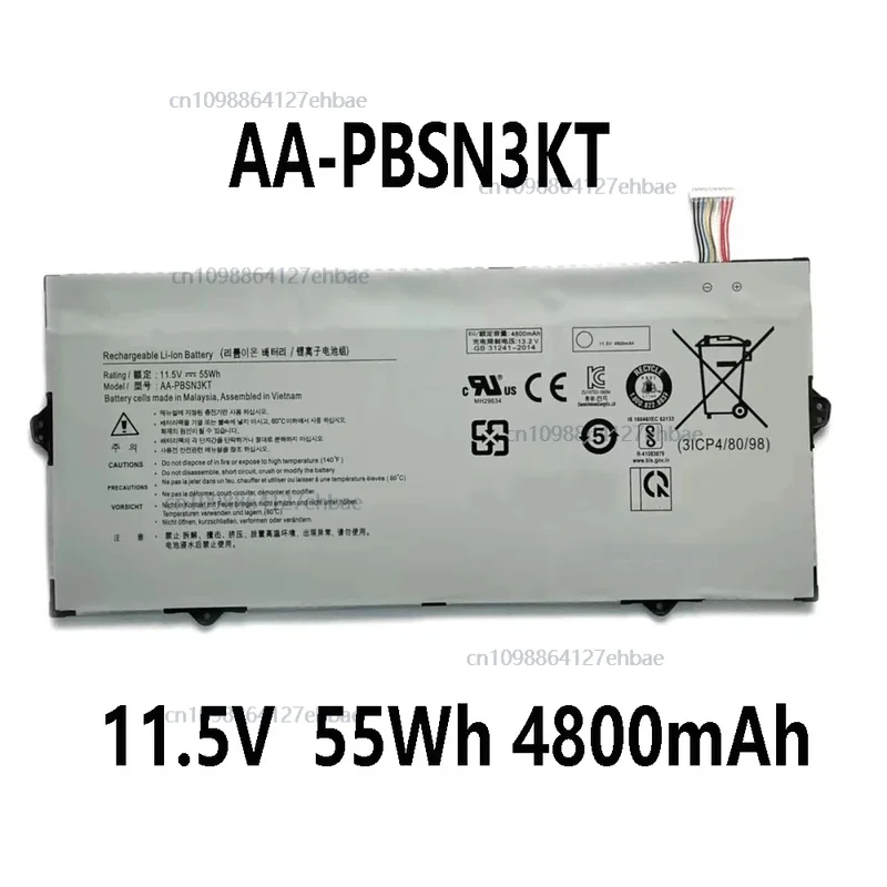 

AA-PBSN3KT 11.5V 55Wh 4800mAh Laptop Battery for Samsung 730MBE NP930MBE NT930MBE NP730XBE 750XBE seriesFast