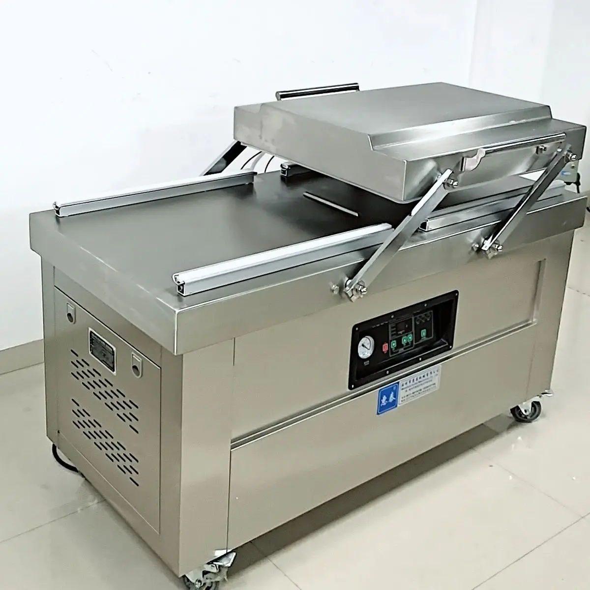 Double Chamber Vacuum Machine Food Packaging Automatic Evacuation 20L Industrial Pump