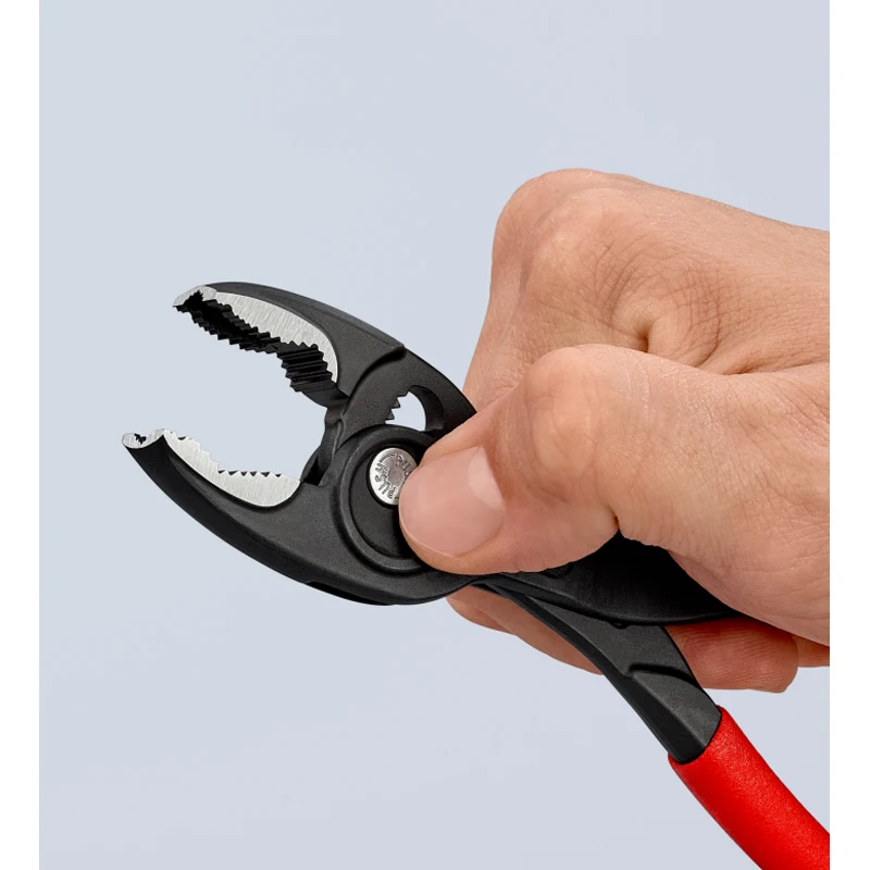 KNIPEX Tools TwinGrip Slip Joint Pliers Auto Repair Clamp Tool Fish Tail Plier 82 01 200 Adjustable Damaged Screw