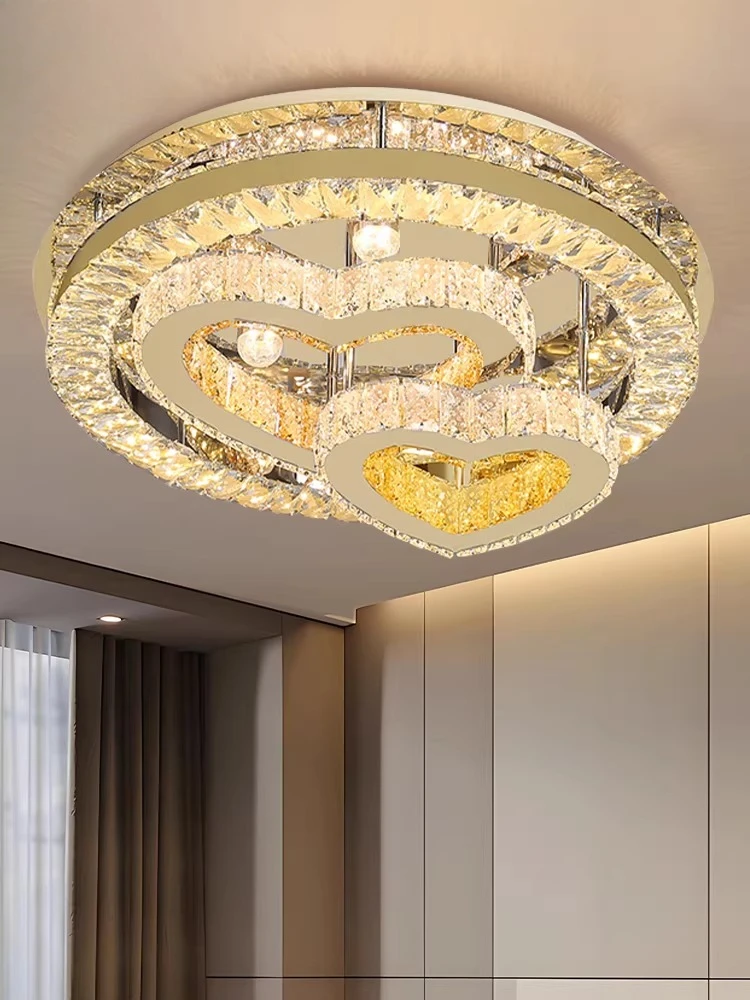 Crystal Ceiling Lamps Simple And Modern LED Bedroom Heart-shaped Star Restaurant For The Children's Room Lustre Lighting Fixture
