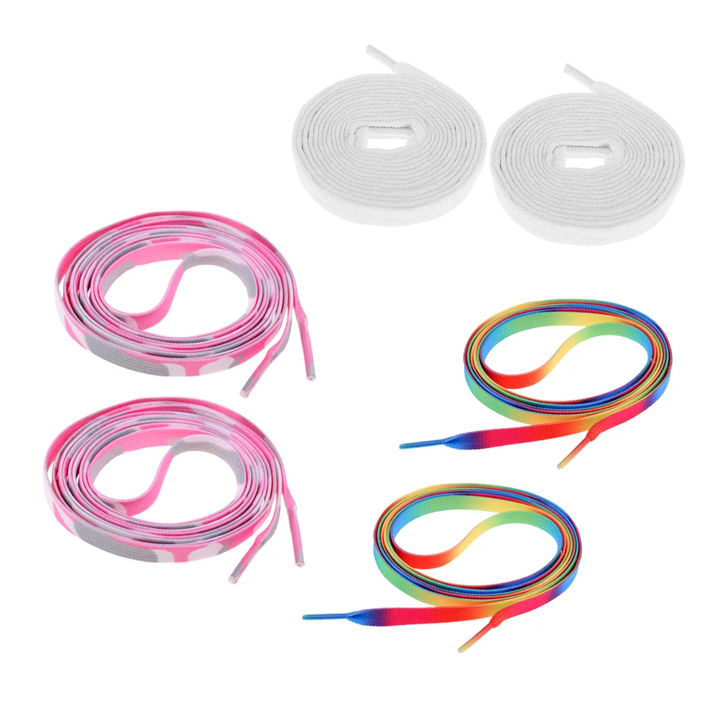 Ice Hockey Skates Shoelaces Nylon Braided 180cm for Inline Skates Shoes Quad Skating Sports Accessories