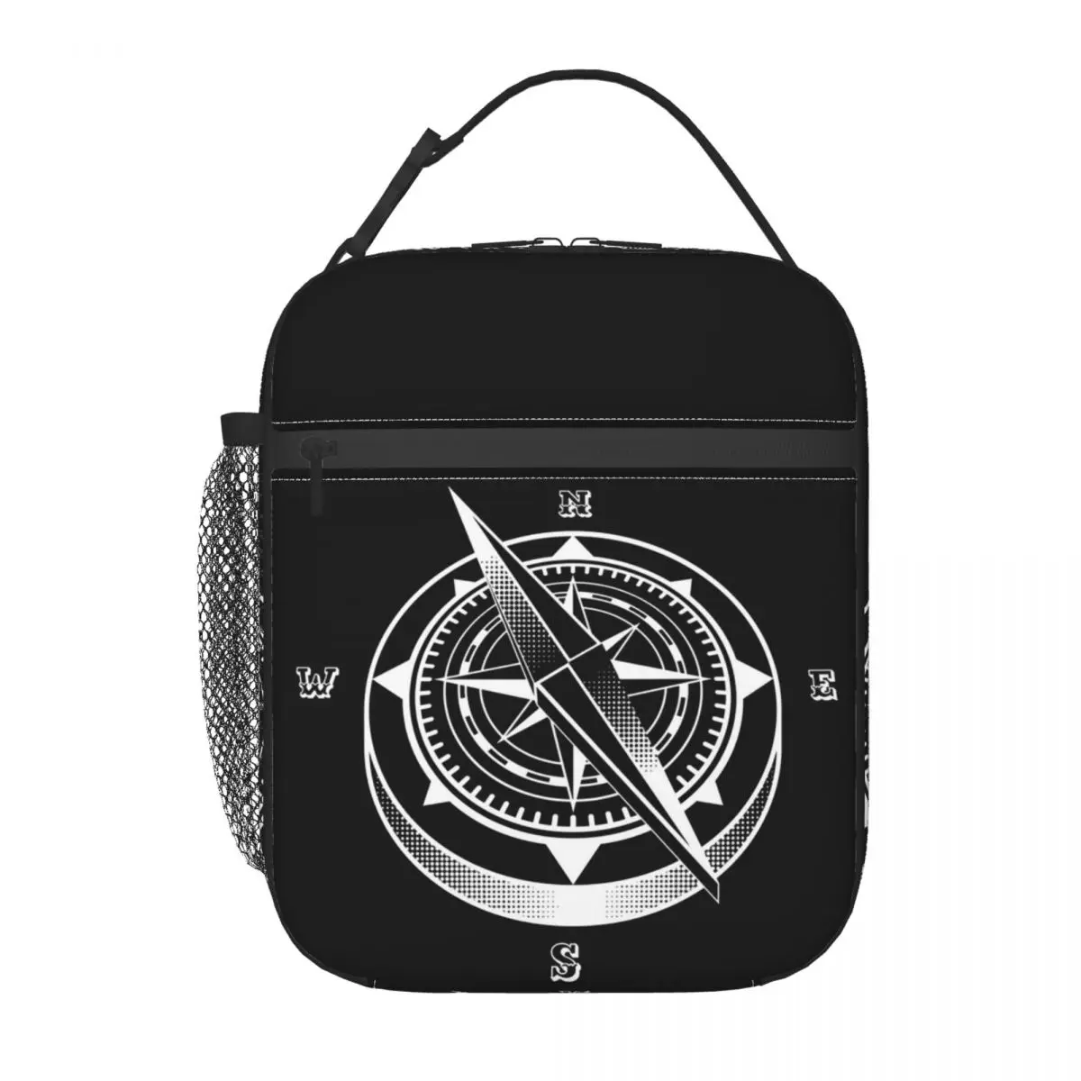 Nautical Compass Captain Anchor Boat Insulated Lunch Bag for Women Kids Leakproof Food Boxes Thermal Lunch Box Tote