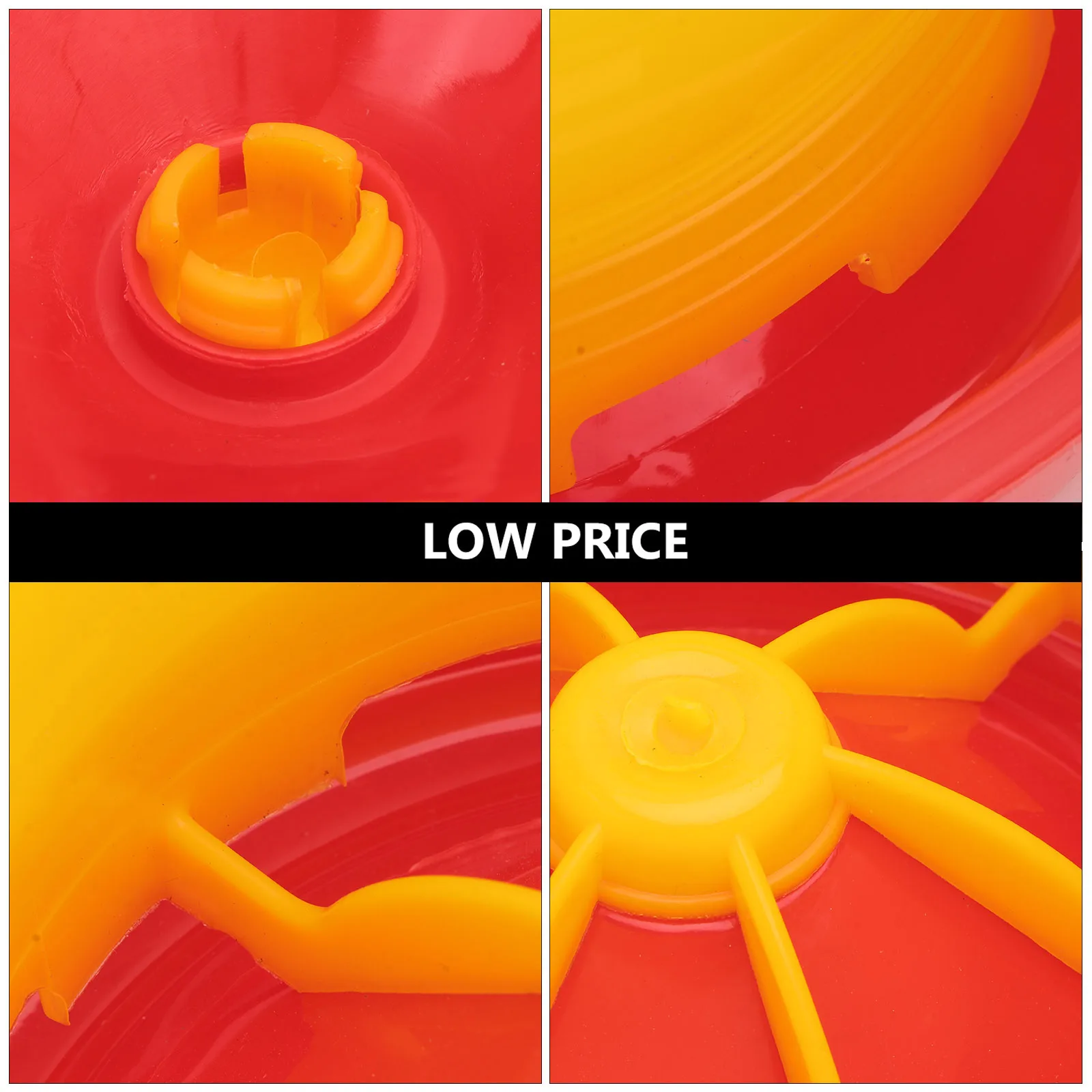 

1Pcs Poultry Feeder Automatic Chicken Food Bowl Yellow Feed Bucket Farm Fodder Pot Breeding Accessory Fodder Pot