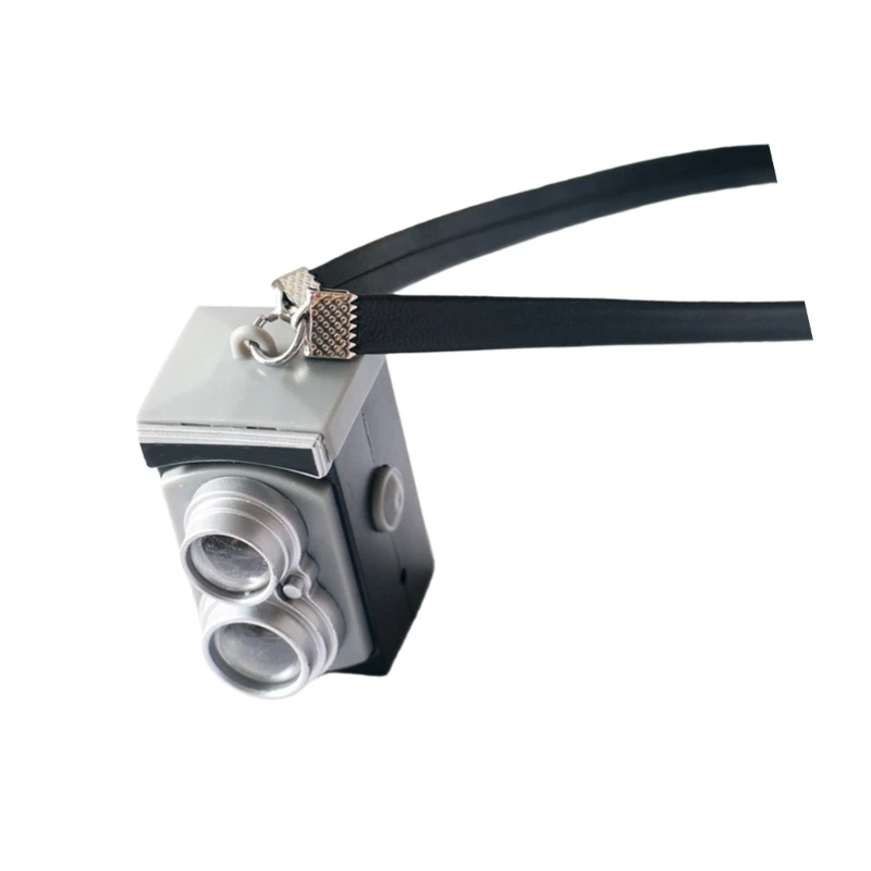 Miniaturowy model aparatu DSLR Dekoracyjne rekwizyty do akcesoriów do ekspozycji domku dla lalek 15UB