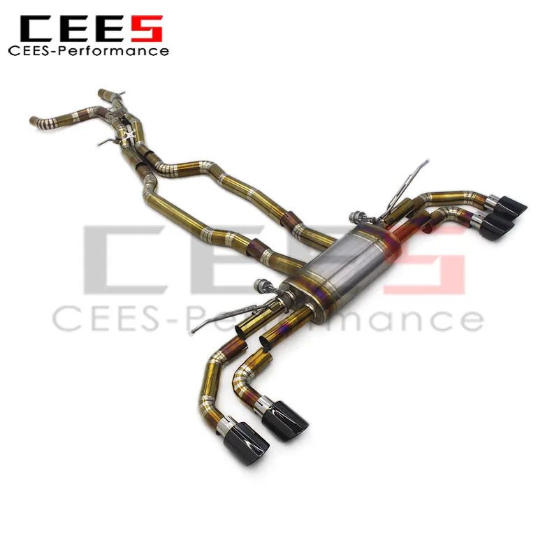 CEES Sport Valved Exhaust System for Porsche Cayenne 957 3.6/4.8T 2006+ Exhaust Pipes Catback Muffler with Remote Control