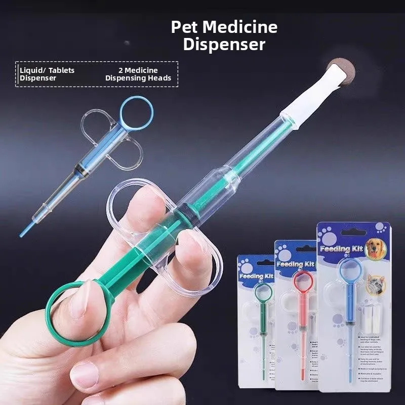 

Multi-Functional Pet Feeding Device Liquid Medicine Syringe Dog Feeder Feeder Press Type Pet Water Bottle Normal Specific...