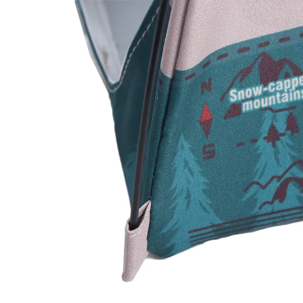 

1:12 Scale Camping Tent Model Oxford Cloth Miniature Simulated Outdoor Tent Ornament Ob11 Doll Doll Small Tent Doll House