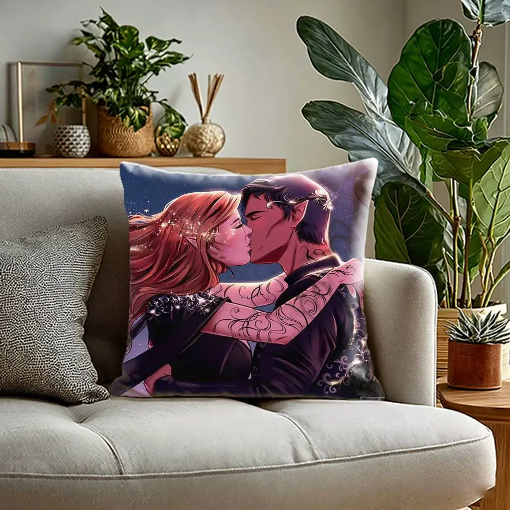 Acotar Court M-Mist And Fury  Pillow Case Sofa Living Room for Bedroom car Headboard Backrest Cushion Square Cushion Nap Time