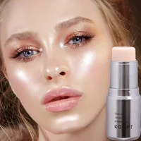 Resaltador con luz de agua brillante, 4 colores, colorete en barra, maquillaje, iluminador corporal, cosméticos, contorno de cara, maquillaje iluminador