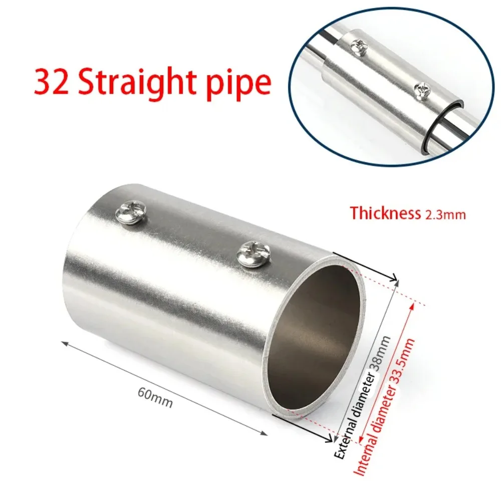 1Pcs Tee Straight Elbow Pipe Connector 2/3/4/5/6 Way 25mm Pipe Fittings Stainless Steel Clothesline Shelf Joints