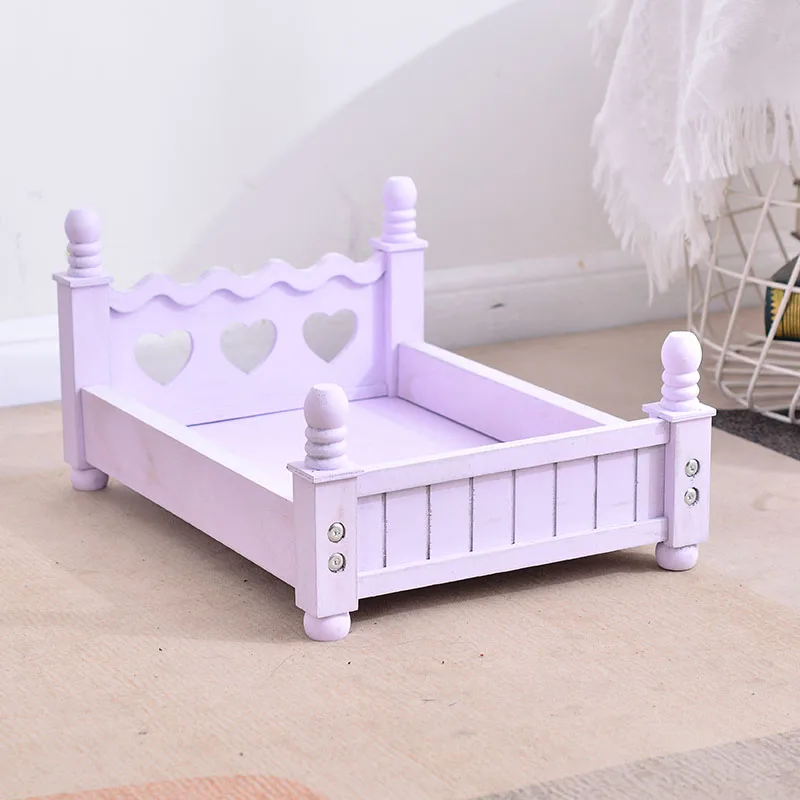 ❤️Newborn Photography Props Assembled Small Wooden Bed Studio Baby Photo Accessories Posing Decoration Furniture Fotografia