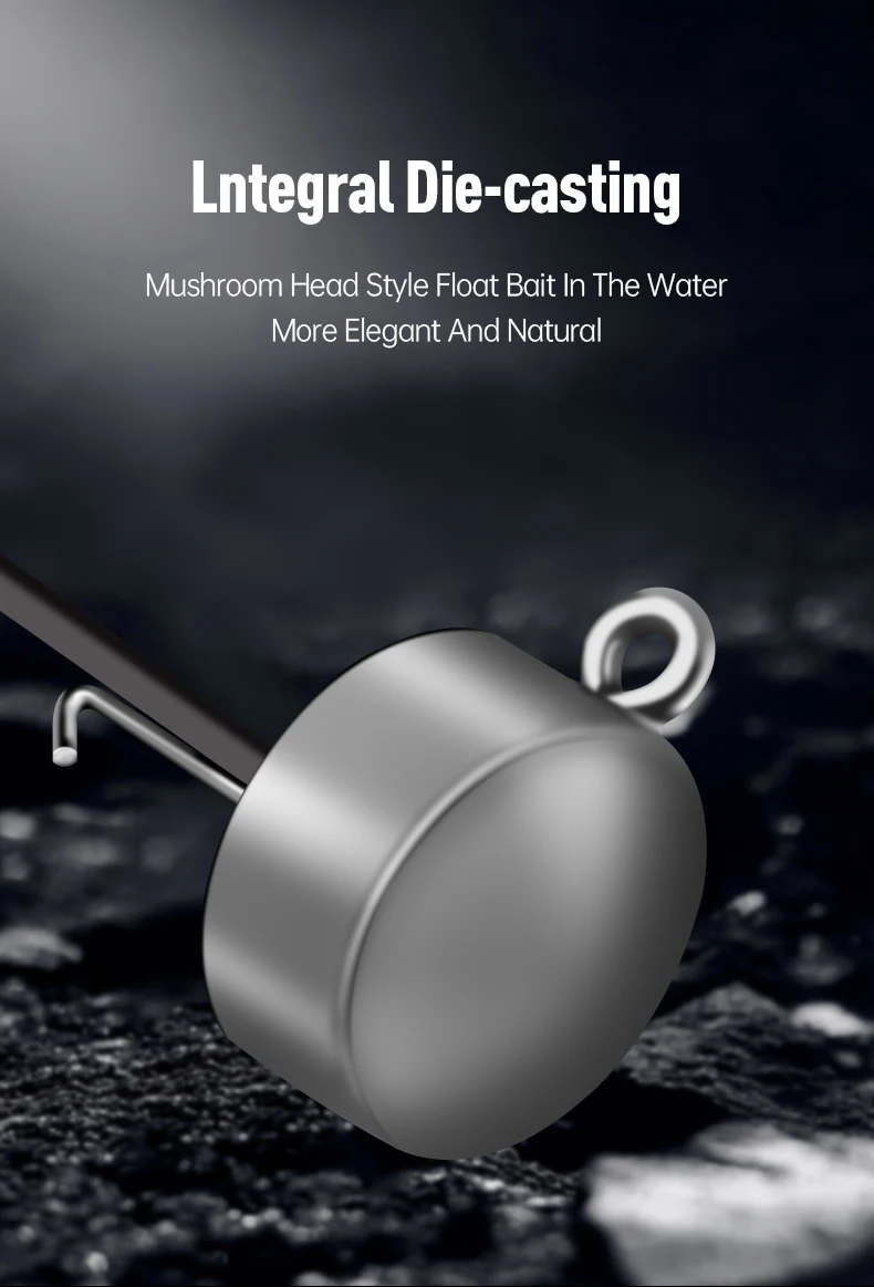 Kingdom Ned Rig Jigköpfe Angelhaken 1,8g 2,7g 3,5g 4,2g 26mm 27,5mm für Weichköder Hecht Forelle Zubehör 12 Stück pro Beutel – Detail 4