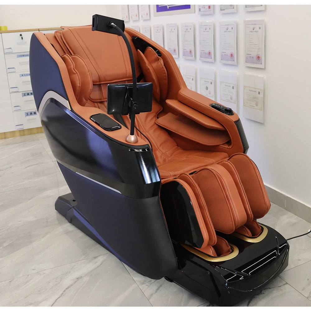 Air Pressure Shiatsu Electric Heating Luxury Full Body zero Gravity 3d Massage Chair with Digital Screen