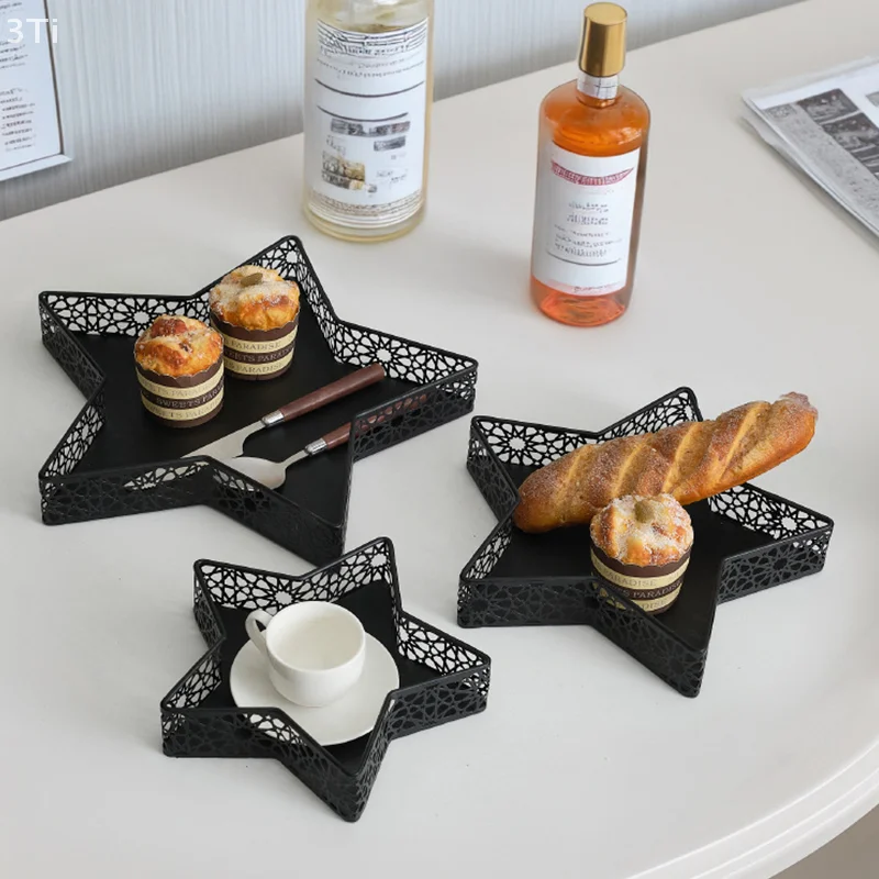 1/3 pezzi Ramadan musulmano Metallo Caramelle Pasticceria Vassoi alimentari EID Mubarak Cena Decor Decorazione Ramadan 2025 Forniture per feste a casa