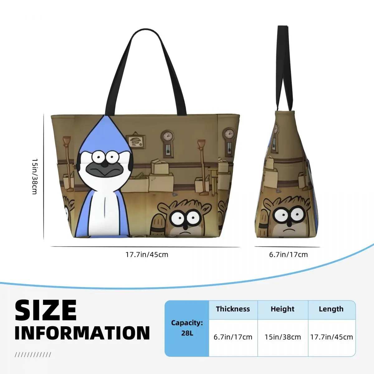 Mordecai y Rigby bolso de playa deporte gimnasio Yoga Duffle bolso de mano grande bolso de viaje para mujer bolso de Fitness