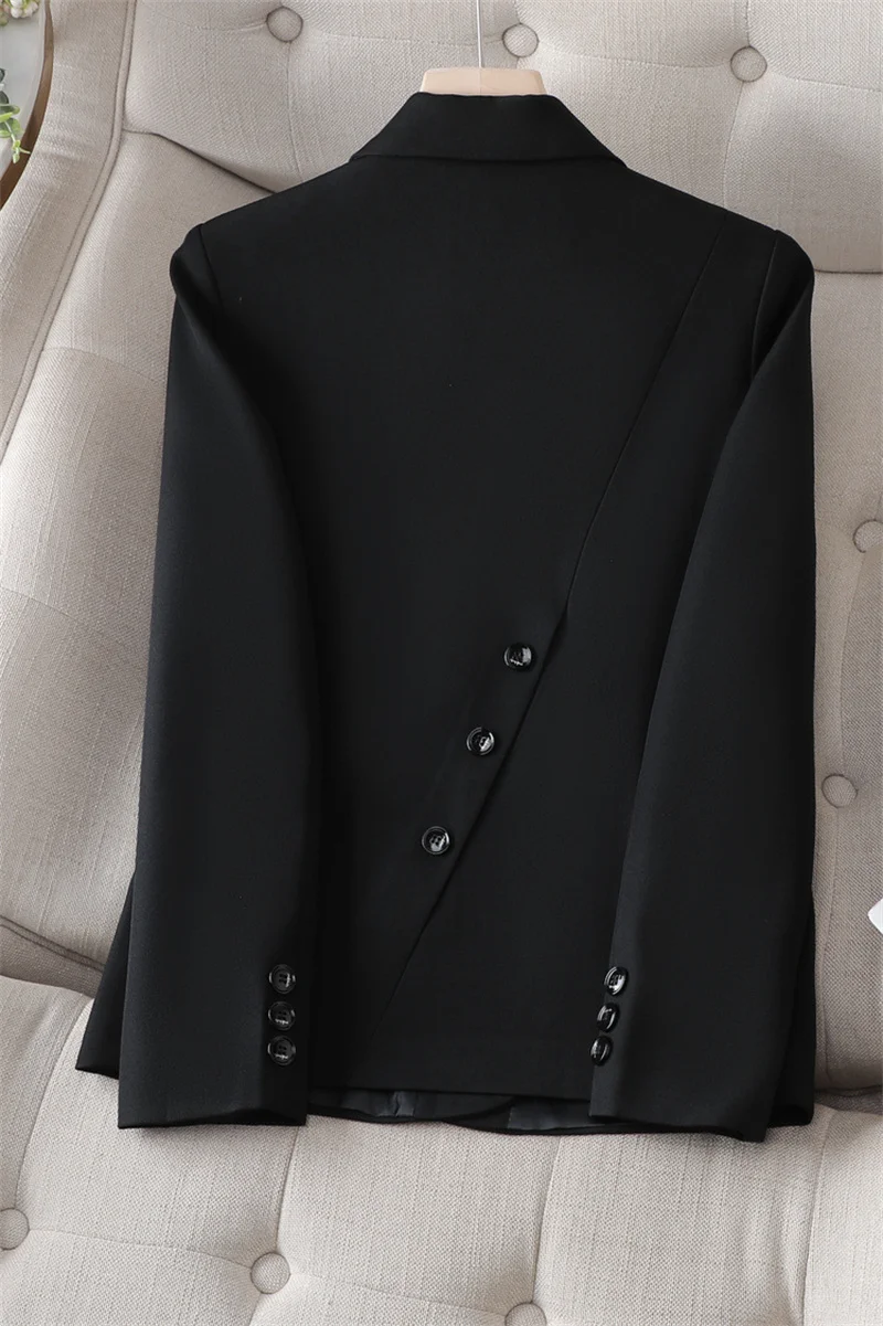 Women Jacket 2024 New Korean Spring Autumn Solid Ladies Office Wear Blazer Coat Versatile Elegant Female Suit Jacket Outerwear