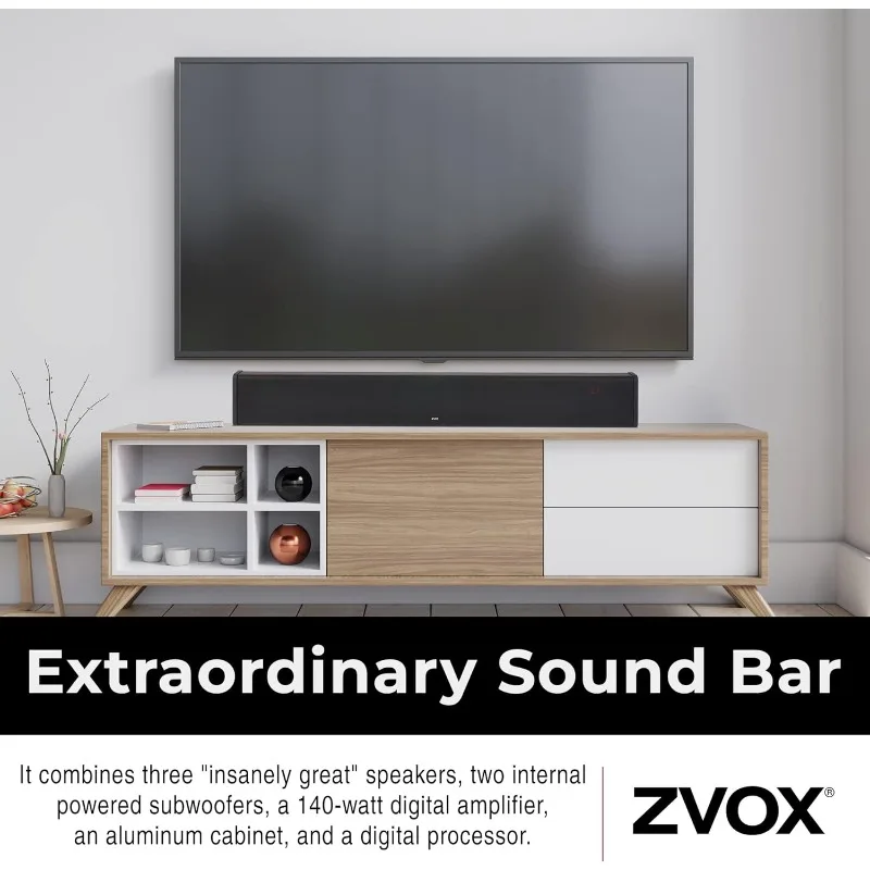 SB500 TV Sound Bar, Sound Bar with Built-in Subwoofer for 50